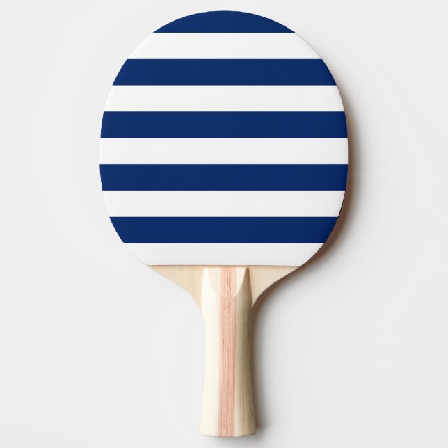 Raquette De Ping Pong Royal Blue and White Stripes (Devant)