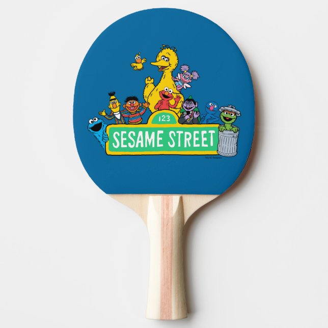 Raquette De Ping Pong Rue Sésame | Couleur complète avec Pals (Devant)