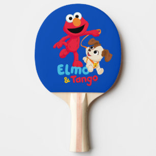 Raquette De Ping Pong Rue Sésame   Elmo & Tango Running