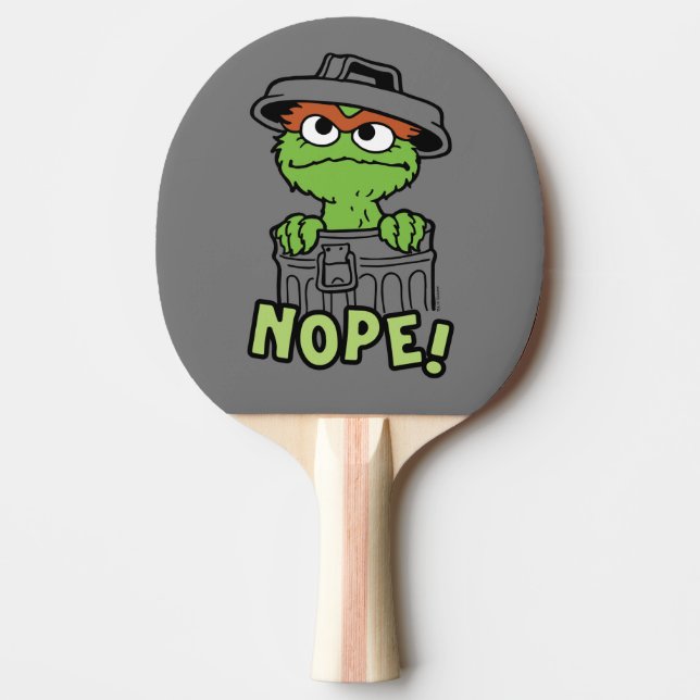Raquette De Ping Pong Rue Sésame | Oscar le Grouch Nope! (Devant)