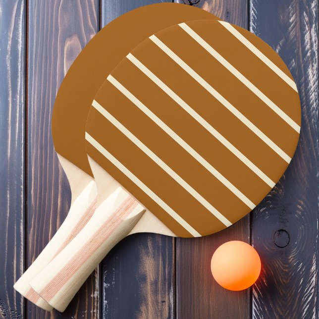 Raquette De Ping Pong Sable brûlé rayé et solide (Créateur téléchargé)