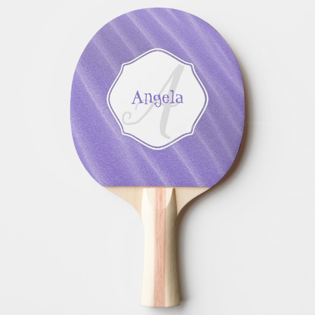 Raquette De Ping Pong Sable Violet Ripples Ping Pong Personnalisé (Devant)