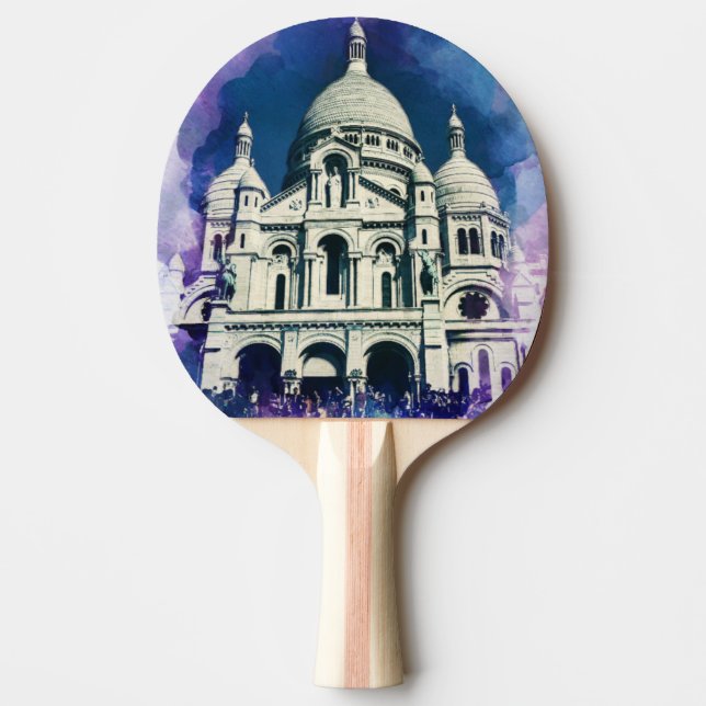Raquette De Ping Pong Sacré-Coeur Montmartre Paris France Architecture (Devant)