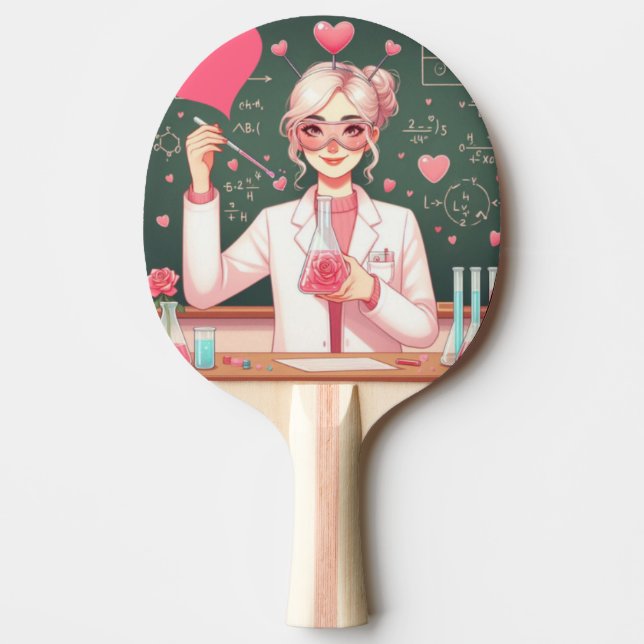 Raquette De Ping Pong Saint Valentin (Devant)