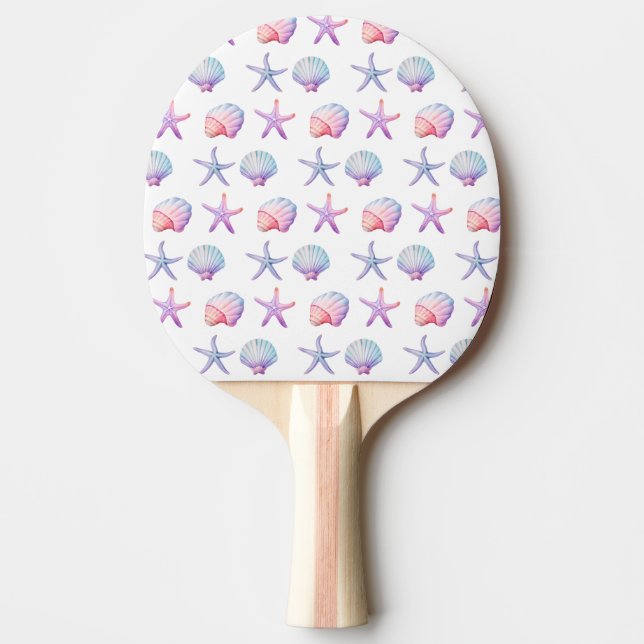 Raquette De Ping Pong Seashell Pattern (Devant)
