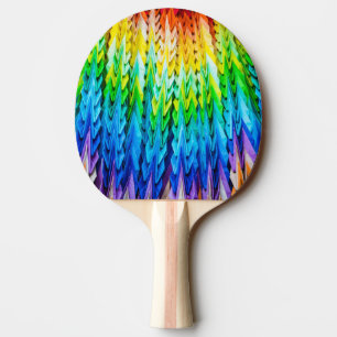 Raquette De Ping Pong Senbazuru ou mille grues origami