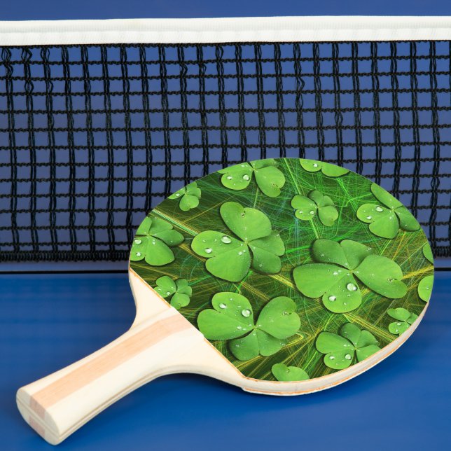 Raquette De Ping Pong Shamrock vert St Patrick iPhone 5 Coque-Mate (Insitu)