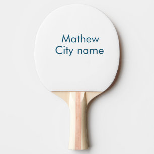 Raquette De Ping Pong simple lettre initiale monogramme ajouter votre no