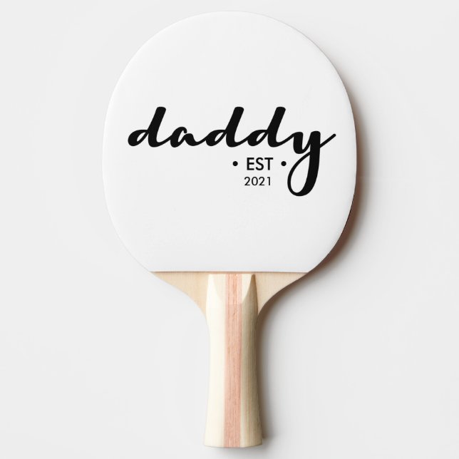 Raquette De Ping Pong Simple papa Année établie Personnalisé (Devant)