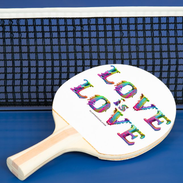 Raquette De Ping Pong SlipperyJoe amour est l'amour goutte à goutte de f (Insitu)