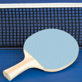 Raquette De Ping Pong Small blue squares.