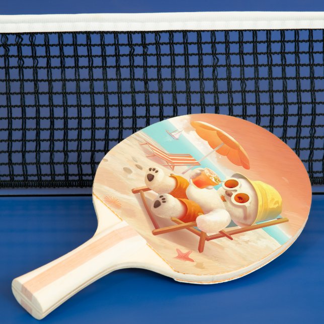 Raquette De Ping Pong Smile Dog - Mode Plage Activé (Insitu)