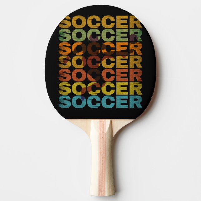 Raquette De Ping Pong SOCCER vintage (Devant)