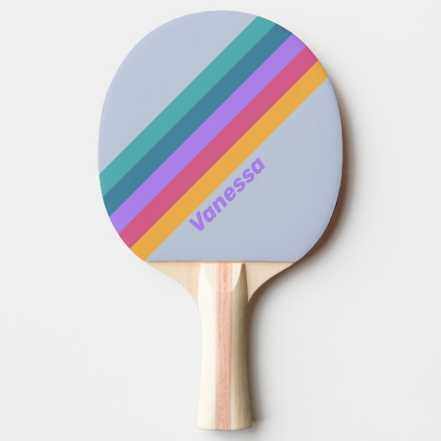Raquette De Ping Pong Soft Pansy Dream strié avec le nom (Devant)