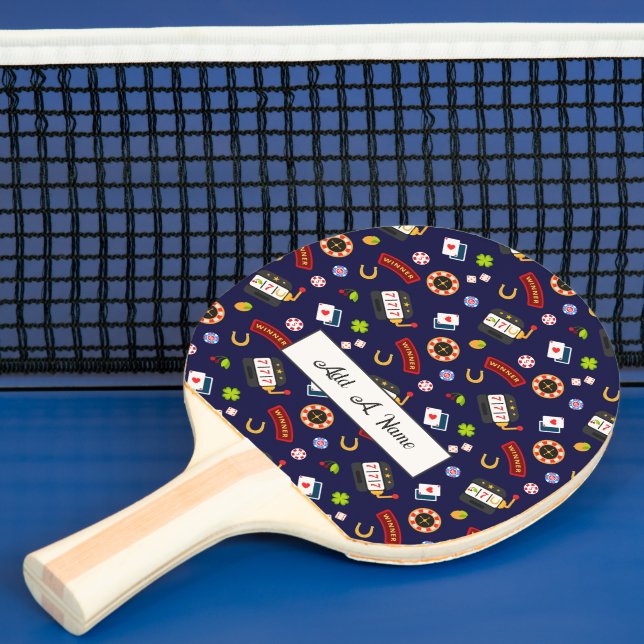 Raquette De Ping Pong Soirée Casino | Bleu (Insitu)