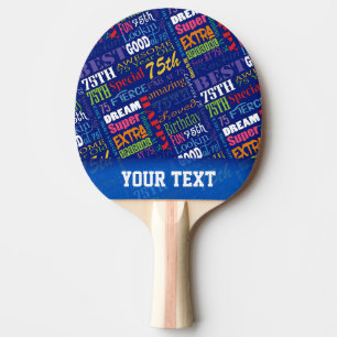 Raquette De Ping Pong Soixante-quinzième monogramme personnalisé de f