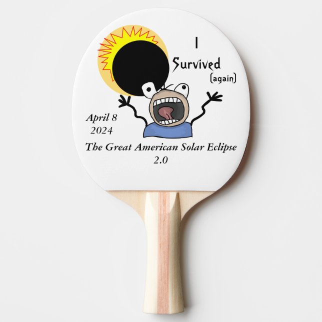 Raquette De Ping Pong Solaire Éclipse Survival Edition 2024 Jouer (Devant)