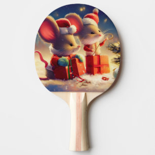 Raquette De Ping Pong Souris de Noël (3)