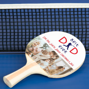 Raquette De Ping Pong Sports Moderne Cool Meilleur Papa Jamais Photo Fêt