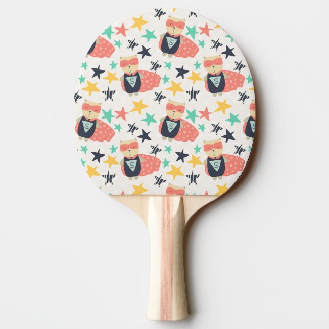 Raquette De Ping Pong Star Super Hero (Dos)