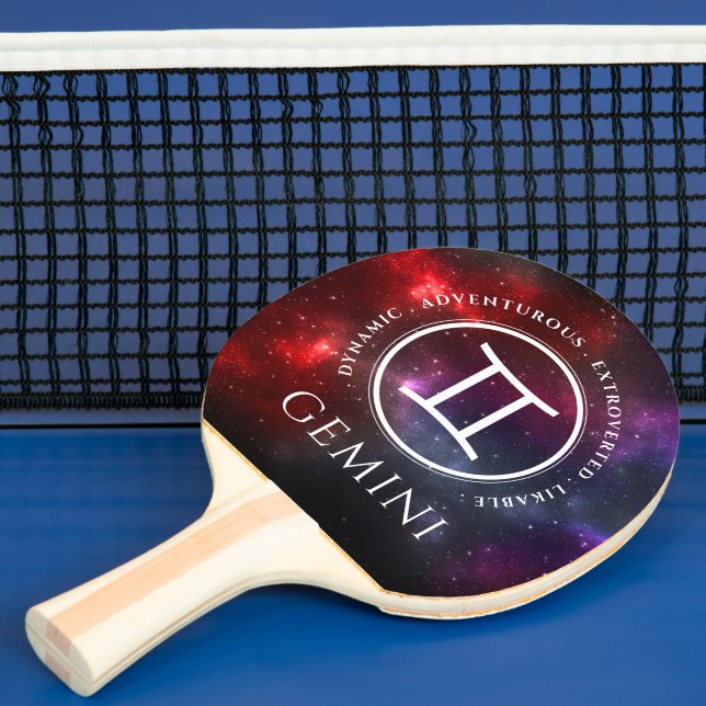 Raquette De Ping Pong Starfield Gemini Twins Western Zodiac (Insitu)