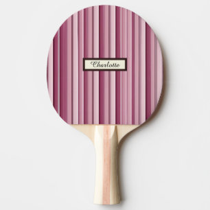 Raquette De Ping Pong Stripes Ping Pong Paddle Rose Personnalisé
