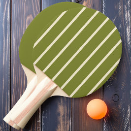 Raquette De Ping Pong Striping vert saule et solide