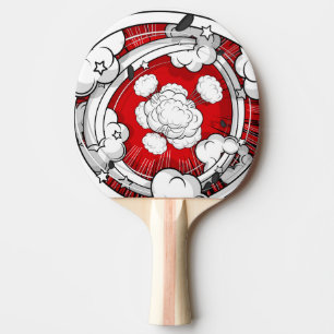 Raquette De Ping Pong Style BD Red Fight Nuages