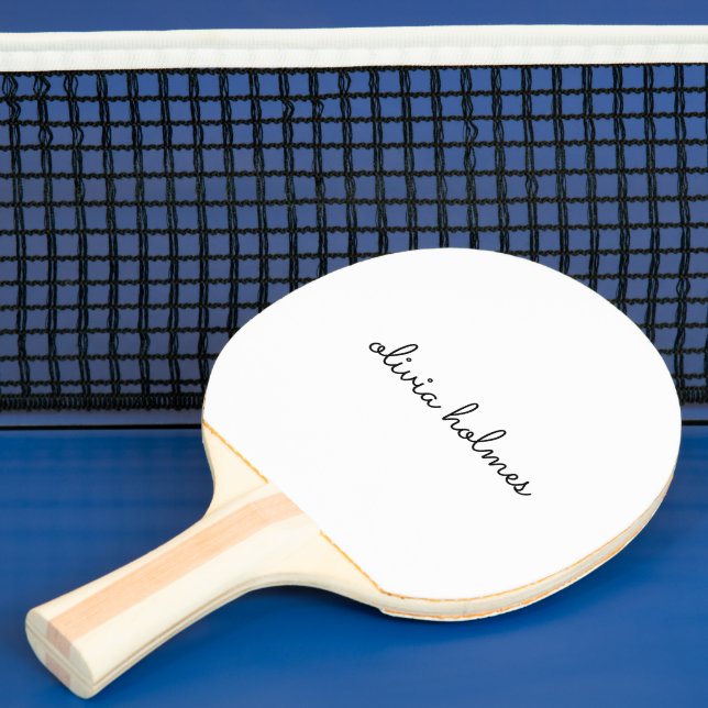 Raquette De Ping Pong Stylish monogram | Minimaliste moderne (Insitu)