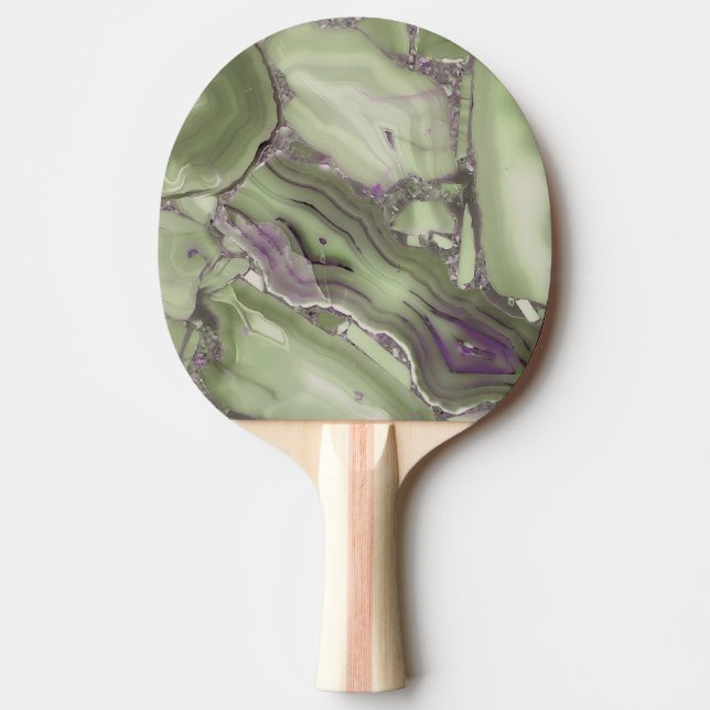 Raquette De Ping Pong Surface de craquage verte (Devant)