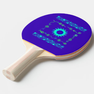 Raquette De Ping Pong Sweet Good Morning Sunshine Royal bleu floral