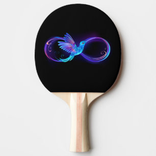 Raquette De Ping Pong Symbole de Neon Infinity par Glowing Hummingbird