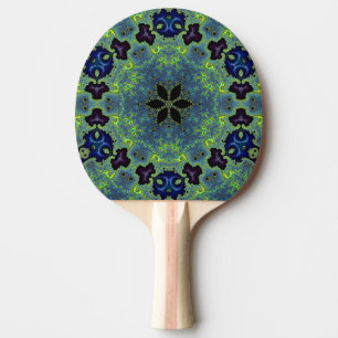 Raquette De Ping Pong Symphonie fractale radiante