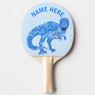 Raquette De Ping Pong T-Rex Dinosaur Coloré Animal préhistorique