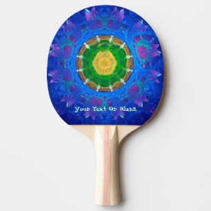 Raquette De Ping Pong Teinture à tarte bleu-vert