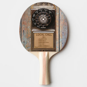 Raquette De Ping Pong Téléphone antique rotatif payant rude