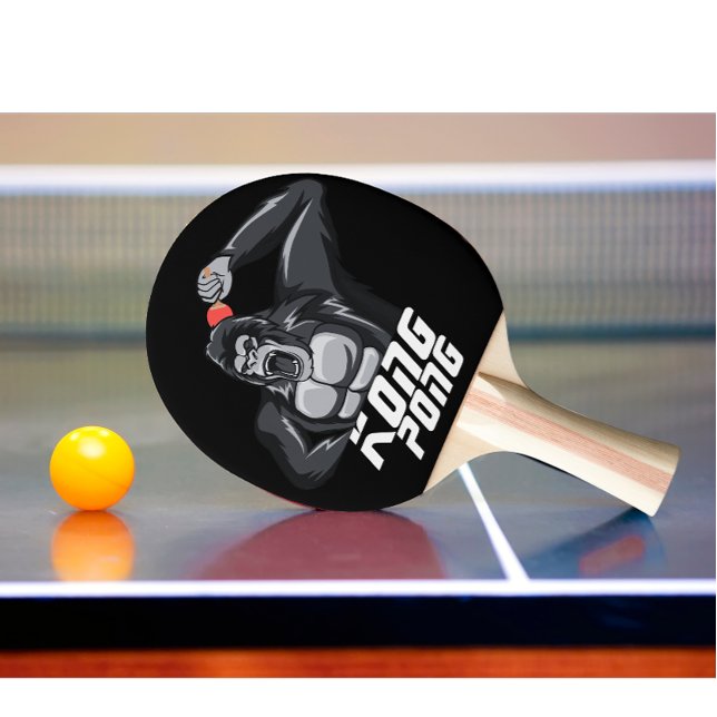 Raquette De Ping Pong Tennis de Table Personnalisé Moderne Angry Gorilla (personalized funny ping pong paddle)