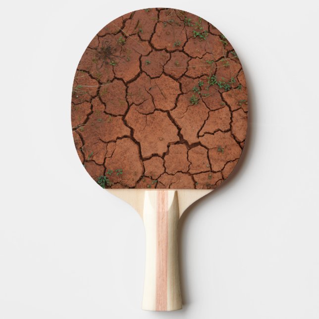 Raquette De Ping Pong terrain sec et fissuré (Devant)