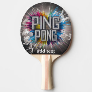 Raquette De Ping Pong texte moderne et élégant