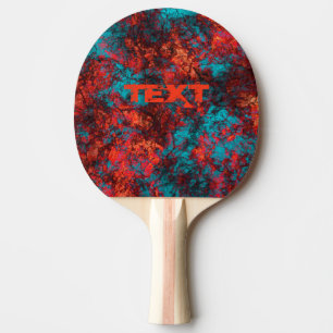 Raquette De Ping Pong texture bleu foncé texturé en marbre de daim