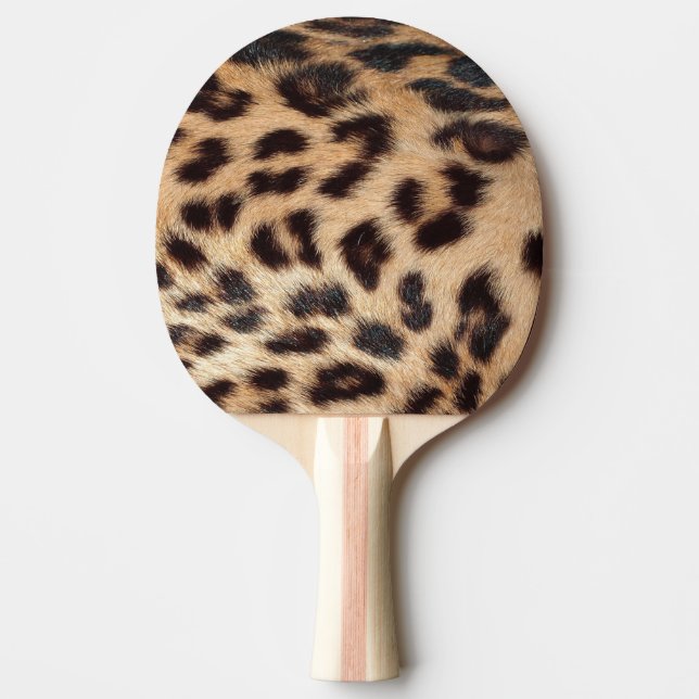 Raquette De Ping Pong texture empreinte de léopard (Devant)