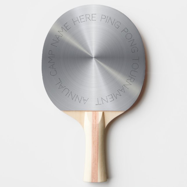 Raquette De Ping Pong Texture métallique métallique métallique métalliqu (Devant)