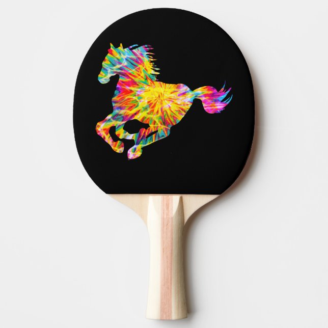 RAQUETTE DE PING PONG TIE DYE HORSE (Devant)