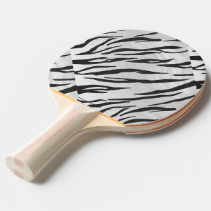 Raquette De Ping Pong Tiger noir et blanc