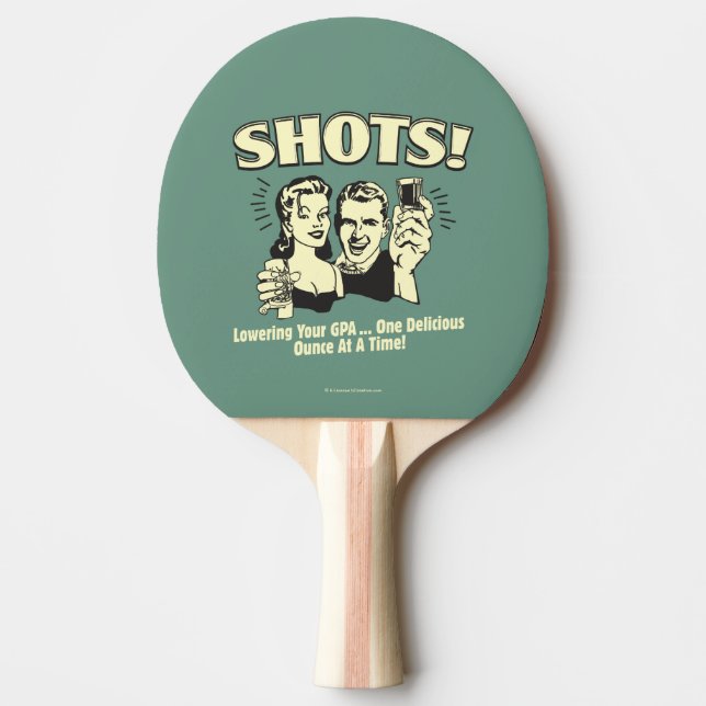Raquette De Ping Pong Tirages : Réduction de votre GPA (Devant)