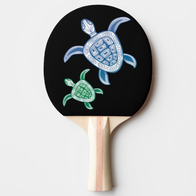 Raquette De Ping Pong Tortue des îles Hawaii (Devant)