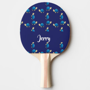 Raquette De Ping Pong tortues bleues