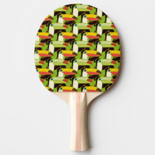 Raquette De Ping Pong Toucans colorés