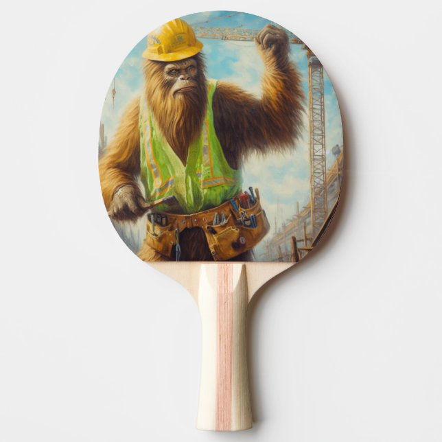 Raquette De Ping Pong Travailleur de construction Bigfoot (Devant)