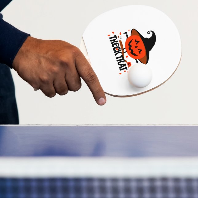 Raquette De Ping Pong Treck Trat Citrouille Sourire (Insitu)